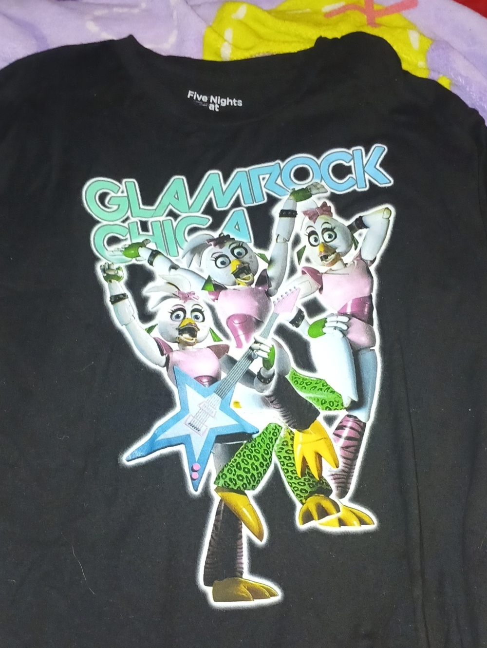 Five Nights at Glamrock Chica Graphic Tee - Black